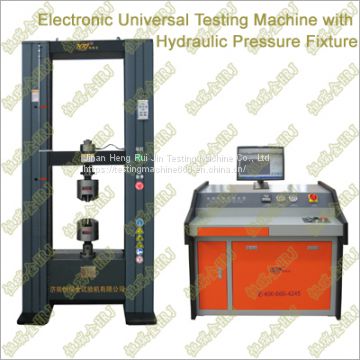 Electronic Universal Testing Machine with Hydraulic Pressure Fixture