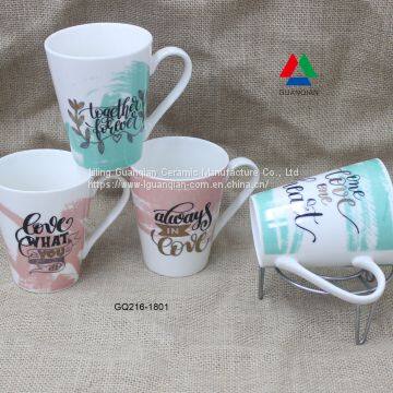 New design good quality 11oz new bone china mug