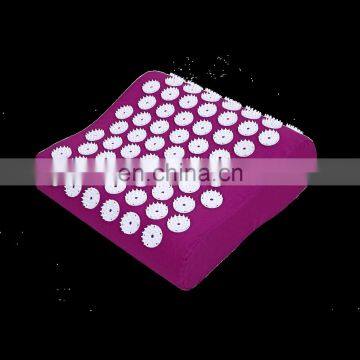 High Quality Plastic Spike Linen Back Pain Acupressure Mat Pillow photo-2