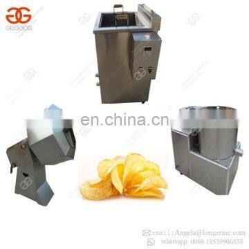 Industrial Semi Automatic Frying Equipment Sweet Potato Chips French Fries Production Line Small Potato Chips Making Machine photo-3