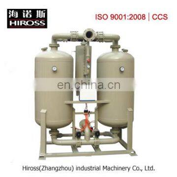 Industrial energy saving micro-heated regenerative adsorption compressed air dryer