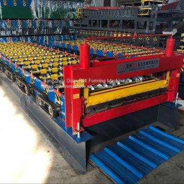 Popular Roofing Panel Trapezoidal Shape Rolling Forming Machine Hebei photo-3
