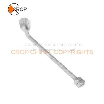 Wholesale Galvanized Electric Power Line Fitting / Pig Tail Hook Bolt / Anchor Hook Bolt