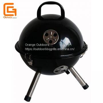 Outdoor Portable Grill Simple Camping Round Grills 14 Inch BBQ Cooking System