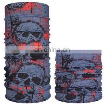 HQP-SY11 HongQiang Skeleton Skull Bandana Halloween Neck Half Face Silk Scarves Multifunctional Mask Shield Riding Hair Scarf photo-7