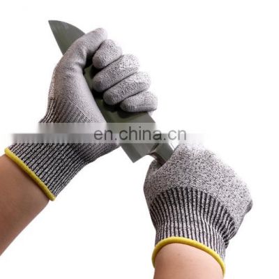 Anti Cut Level 5 PU coated Victorinox Cut Resistant Gloves