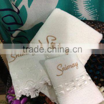 Memorable Gift Voile Lace Towels100% Chinese Cotton photo-6
