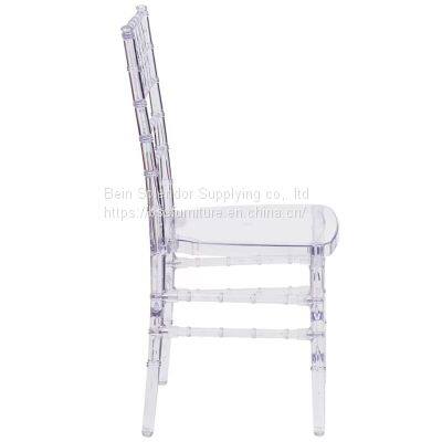 Home Furniture Side Chair With Wood Leg Armless Plastic Dining Chair With PU Leather Cushion photo-3