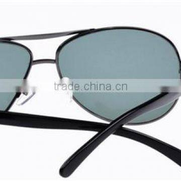 Uv400 Metal Frame Glass Lens Big Size Frog Style Sunglasses 2016 photo-5