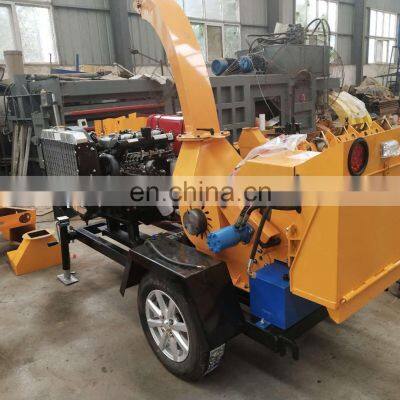 Factory Supply Forestry Wood Log Waste Mobile Shredder Diesel Engine Wood Branch Crusher photo-5