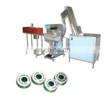 Automatic 1 color medical plastic bottle cap toy tampon pad printer printing machine for sale