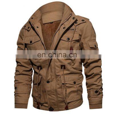 High Quality Military Mens Pilot Jacket Winter Fleece Jackets Warm Thicken Outerwear Plus Size Jacket