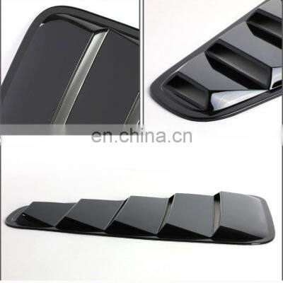 Factory Supply Auto Plastic Parts Rear Side Window Shutter, Matt Black Side Shade Guard Scoop Louver Trim For Mustang 05-14