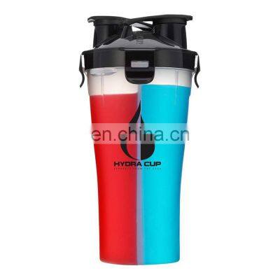 700ml Wholesales Plastic Sport leak proof disposable recycled Infuser Fruit juice gym protein shaker cup custom logo