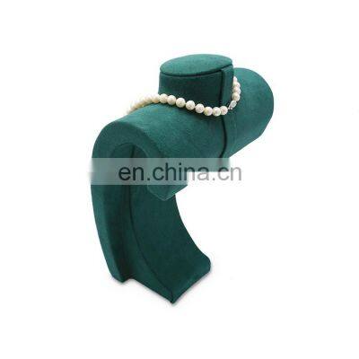 Factory Wholesale Custom Dark Green Jewelry Display Necklace Stand photo-4