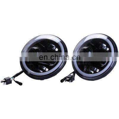 RGB 7 Inch Led Headlight Mobile Phone Control Led Head Lamp for Jeep photo-3