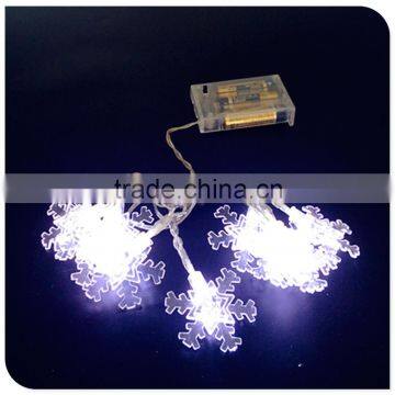 Fancy White Battery Snowflake Christmas Lights photo-3