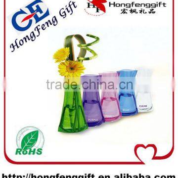 hot selling cheap wedding vases / Plastic Tube Flower Vase