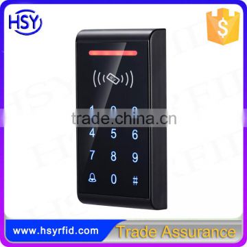 HSY-S187T Black door access control touch keypad stand alone rfid reader