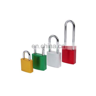 Various Sizes Durable Steel Shackle Safety Aluminum Padlock With Key