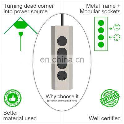 UK Socket for Kitchen Corner With Stainless Steel Frame photo-5