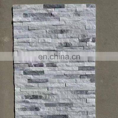 In Stock 600*150*12mm Factory Sale Exterior Wall Decoration Quartz Sandstone Culture Stone Grey Wall Cladding Veneer