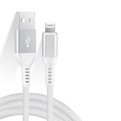 1m C89 Nylon Braided Mfi Certified Usb to Lightning Charging Cable for IPhone 11/12 Mini 13 Pro photo-2