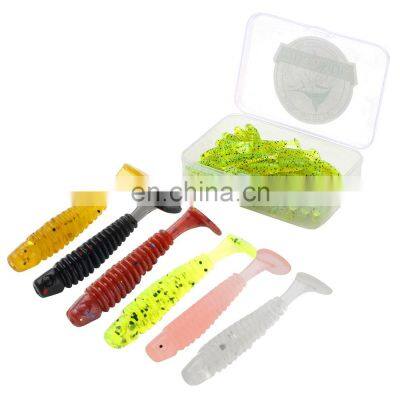 JOHNCOO 35mm 0.7g 50pcs per box Swimbait Maggots Jigging Wobblers Trout Jig Lures Fishing Lure