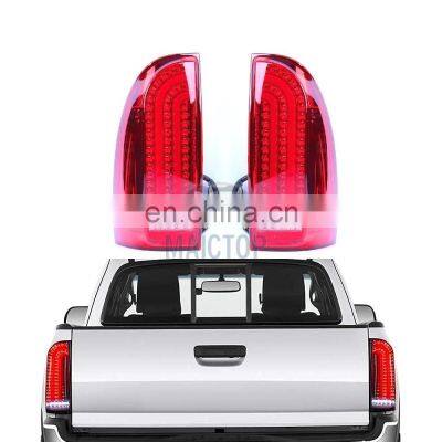 Maictop Car Accessories LED DRL Red Smoked Taillight Facelift Tail Lamp Light for Tacoma 2005 -2015 photo-2