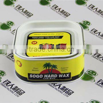 Carnauba Car Wax Packaging Metal Can