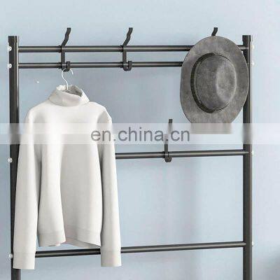 The Factory Directly Provides Simple Floor Clothes Rack And Shoe Rack Iron Shelf In bedroom