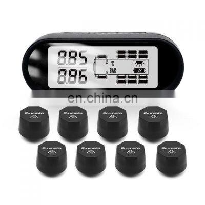 Factory offer solar power display wireless tire pressure monitor for truck tpms system 12 tires external tyre pressure sensor