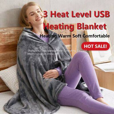 King Size Portable USB Electric Blanket/ Wholesale USB Electric Blanket/ Fast Heating Electric Blanket/