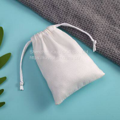 Velvet Luxury Drawstring Bag Drawstring White Velvet Pouch