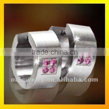 wholesale cheap stainless steel jewelry fashion hoop earring