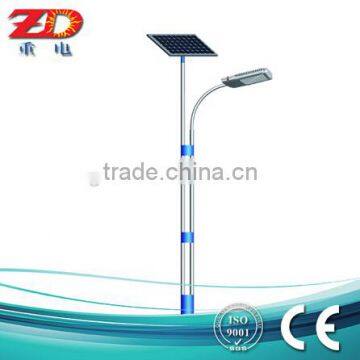 new design hot sold 3-6m pole solar garden light factory price integrated 12v led solar garden lamp