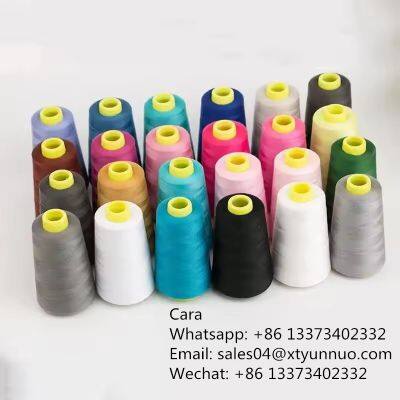 100% Spun Polyester Color Polyester Sewing Thread 40/2 5000 Yards