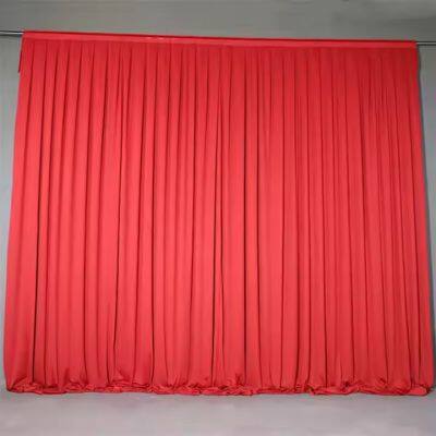 High Quality Meeting Room Fabric Curtain Gauze Back Drape Ceiling Curtains For Wedding Event Party Decoration photo-2