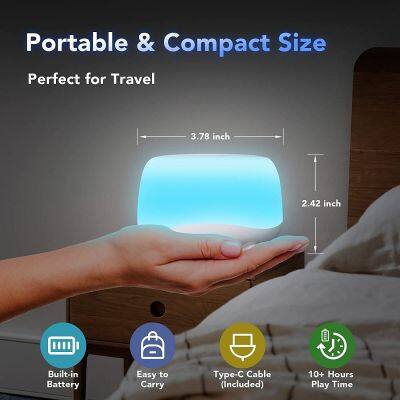 White Noise Sound Machine With Night Light for Babies With 34 Mixable Soothing Sounds Baby Christmas Gift photo-3