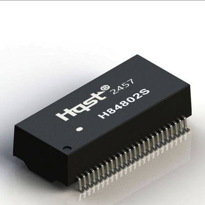 H84802S Dual Port SMD SOP-48 Pin Gigabit Ethernet Isolation Filter/Network Transformer 10/100/1000Mbps POE+ IEEE 802.3 for Route