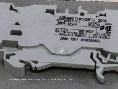 WAGO original German Wanke 2006-1301 ordinary spring terminal block with three wires and 6 square meters