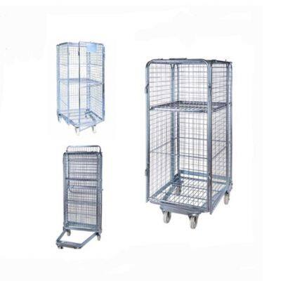 Wholesale Steel Warehouse Storage Cage with 500kgs Weight Capacity