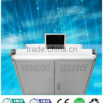 Storage cart laptop charging cart charging station office furniture school cart