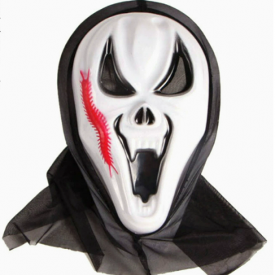 Devil Skeleton Mask，Halloween Horror Grimace Mask Cosplay， Mask Face Skull, Skeleton and Skull Mask