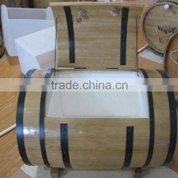 Custom Wooden Barrel Cooler Wood Ice Bucket