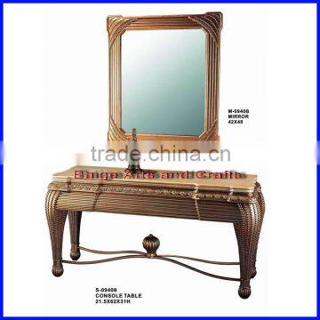 India Console Table with Mirror S-0940B