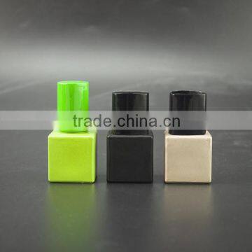 China supplier square shape empty nail polish bottle wholesale with cap and brush