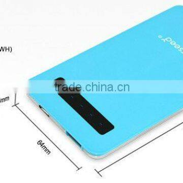 super slim power bank 5600mah smart universal power bank cell phone