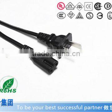 Chinese Standard 2 Pin Plug to CCC C7 Connector Power Extension Cord