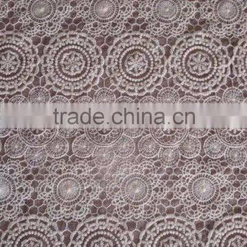 Cotton Lace Fabric Embroidery Water Soluble Full Lace for Garment Accessory photo-4